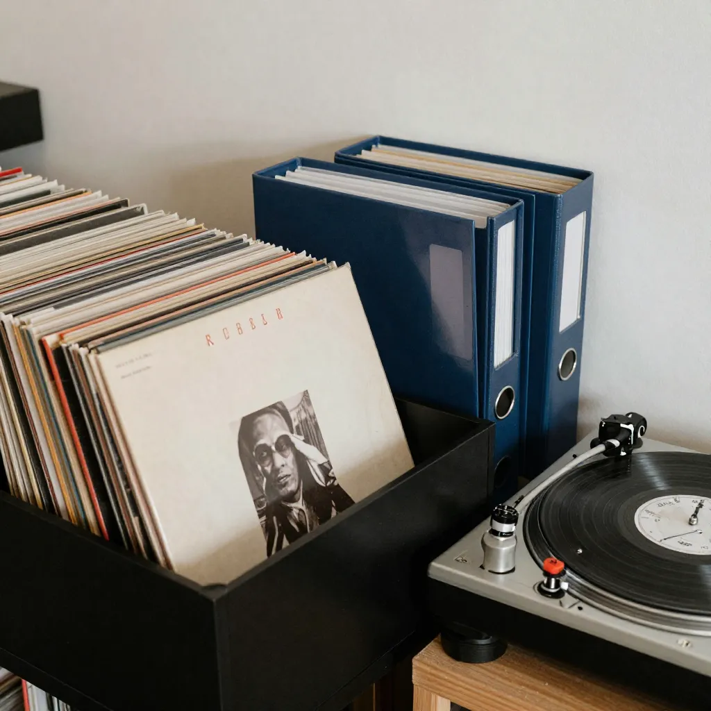 Vinyl record storage solutions